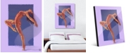 Creative Gallery Yoga Dancer in Purple 24" x 36" Acrylic Wall Art Print